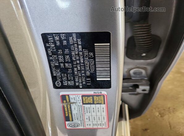 KMHLM4AG8PU415697 2023 HYUNDAI ELANTRA Серый Вид подкапотного пространства