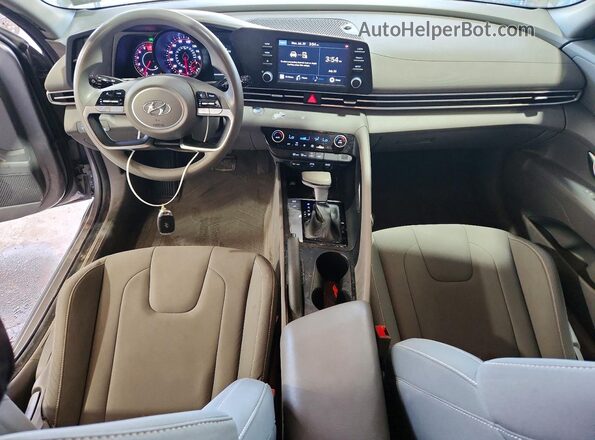KMHLM4AG8PU415697 2023 HYUNDAI ELANTRA Серый Вид панели приборов
