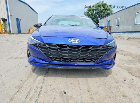KMHLM4AG8PU494675 2023 HYUNDAI ELANTRA Blue Вид спереду