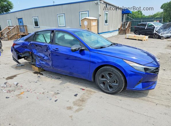 KMHLM4AG8PU494675 2023 HYUNDAI ELANTRA Blue Передня права чверть