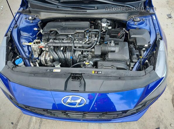 KMHLM4AG8PU494675 2023 HYUNDAI ELANTRA Blue Вид задньої частини салону