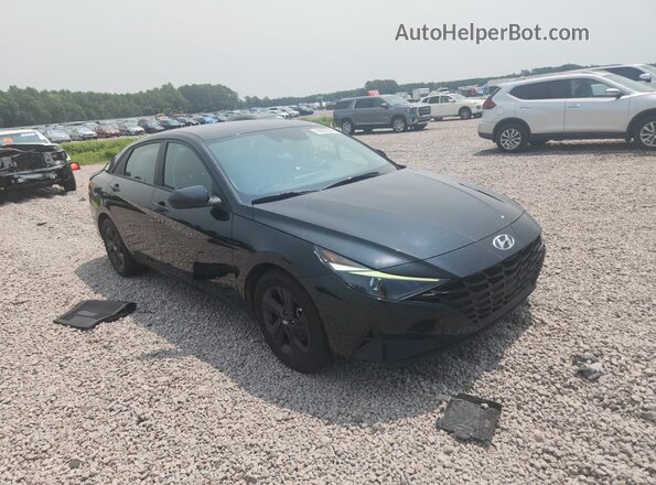 KMHLM4AG8PU592704 2023 HYUNDAI ELANTRA Черный Передняя правая четверть