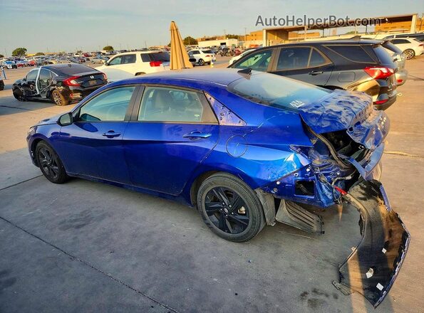 KMHLM4AG9MU068487 2021 HYUNDAI ELANTRA Blue Rear left