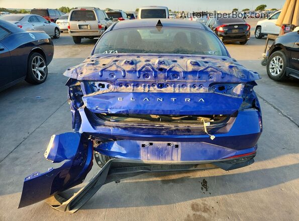 KMHLM4AG9MU068487 2021 HYUNDAI ELANTRA Blue Rear view
