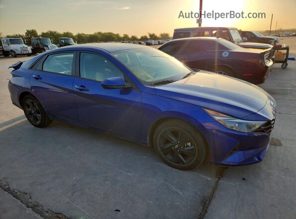 KMHLM4AG9MU068487 2021 HYUNDAI ELANTRA Blue Front right