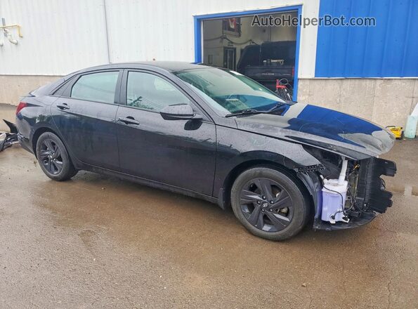 KMHLM4AGXNU286567 2022 HYUNDAI ELANTRA Black წინა მარჯვენა