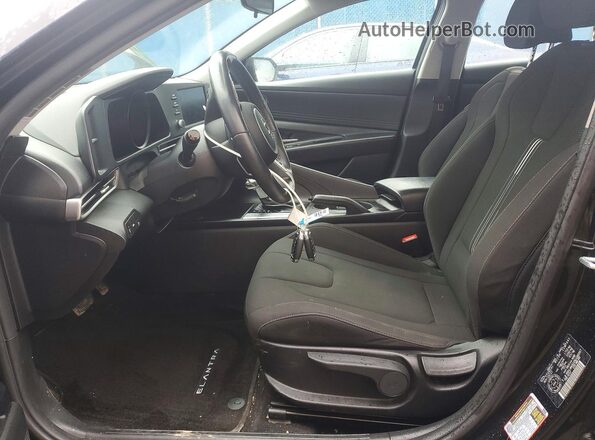 KMHLM4AGXNU286567 2022 HYUNDAI ELANTRA Black წინა სალონის ხედი