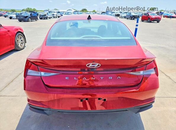 KMHLM4AGXPU563902 2023 HYUNDAI ELANTRA Red Вид ззаду
