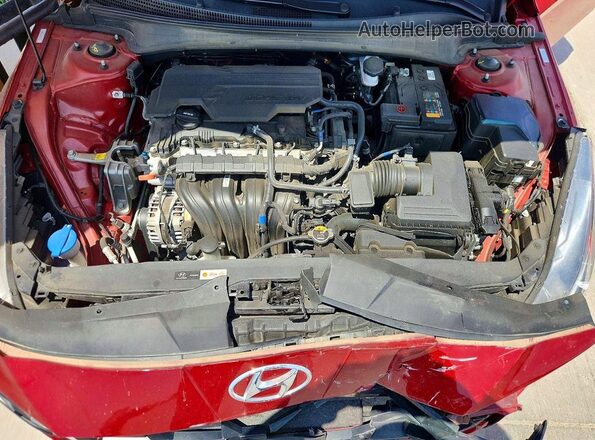 KMHLM4AGXPU563902 2023 HYUNDAI ELANTRA Red Вид задньої частини салону
