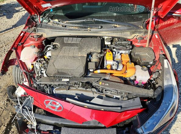 KMHLM4AJ1PU082044 2023 HYUNDAI ELANTRA Red Rear interior view