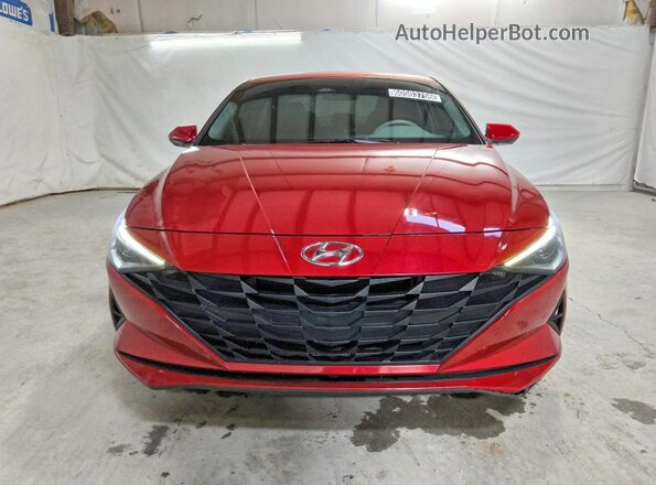 KMHLM4AJ2PU050705 2023 HYUNDAI ELANTRA Red Դիմացի տեսք