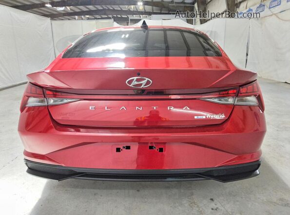 KMHLM4AJ2PU050705 2023 HYUNDAI ELANTRA Red Հետևի տեսք
