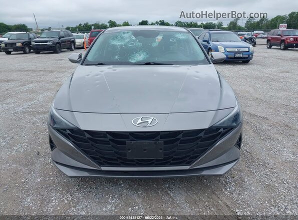 KMHLM4AJ2PU084241 2023 HYUNDAI ELANTRA HYBRID Silver Vista del cuadro de instrumentos
