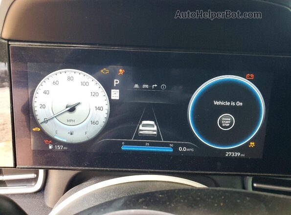 KMHLM4DG0RU809192 2024 HYUNDAI ELANTRA Blue Вид щитка приладів