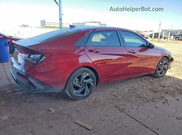 KMHLM4DG0SU018375 2025 HYUNDAI ELANTRA Красный Задняя правая четверть