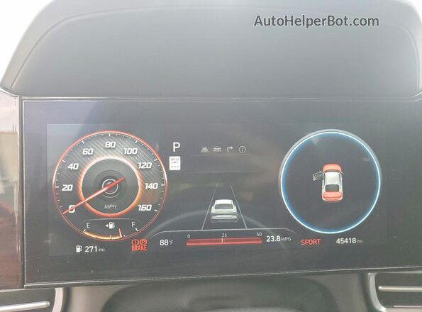 KMHLM4DG2RU779080 2024 HYUNDAI ELANTRA Red Սարքավորումների վահանակի տեսք