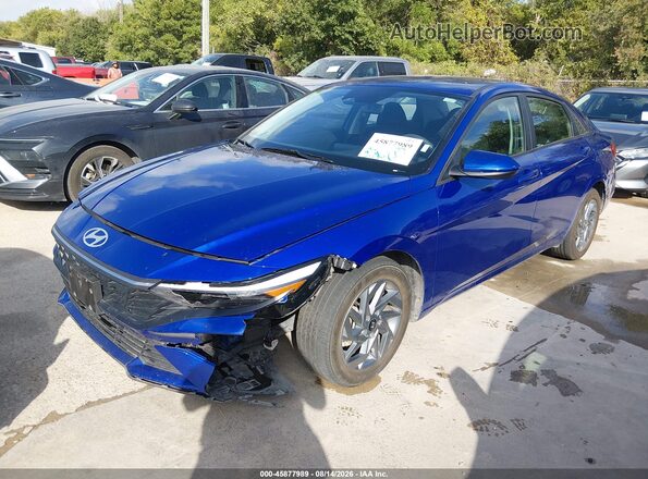 KMHLM4DG2RU820694 2024 HYUNDAI ELANTRA Blue წინა მარცხენა ხედი სამი მეოთხედიდან