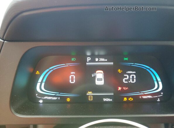 KMHLM4DG2SU074902 2025 HYUNDAI ELANTRA Silver Vista del cuadro de instrumentos