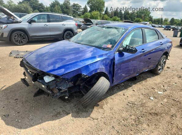 KMHLM4DG2SU876883 2025 HYUNDAI ELANTRA Blue Панорамний вид салону 360°