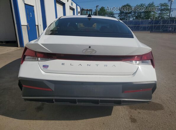 KMHLM4DG3SU034313 2025 HYUNDAI ELANTRA White Vista de la etiqueta del VIN