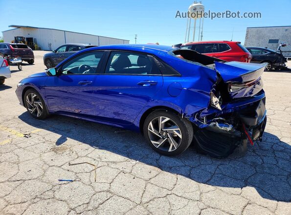 KMHLM4DG4SU001501 2025 HYUNDAI ELANTRA Blue Trasero izquierdo