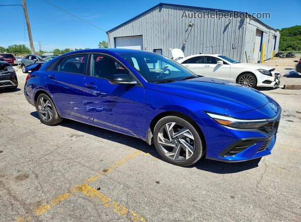 KMHLM4DG4SU001501 2025 HYUNDAI ELANTRA Blue Delantero derecho