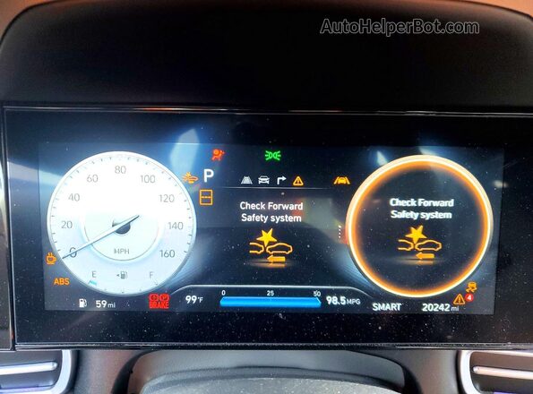 KMHLM4DG5RU797976 2024 HYUNDAI ELANTRA Blue Instrument cluster view