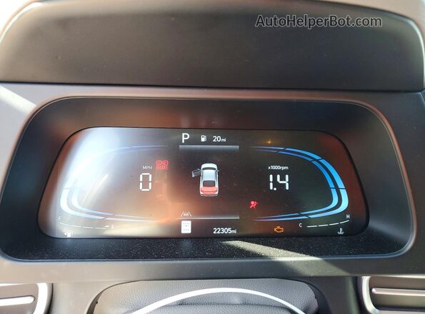 KMHLM4DG5SU049007 2025 HYUNDAI ELANTRA Black Instrument cluster view