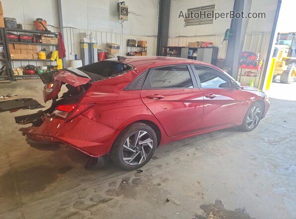KMHLM4DG6SU869063 2025 HYUNDAI ELANTRA Burgundy Հետևի աջ