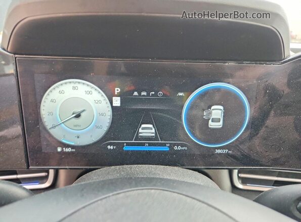 KMHLM4DGXRU703980 2024 HYUNDAI ELANTRA Charcoal Widok zestawu wskaźników