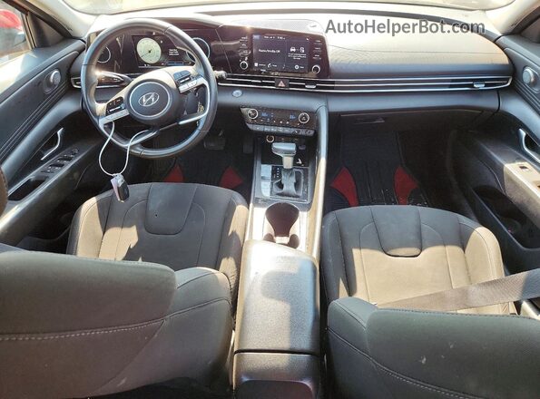 KMHLN4AG0MU167633 2021 HYUNDAI ELANTRA Red Առջևի վահանակի տեսք