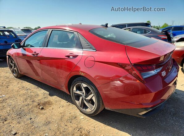 KMHLN4AG0MU167633 2021 HYUNDAI ELANTRA Red Հետևի ձախ