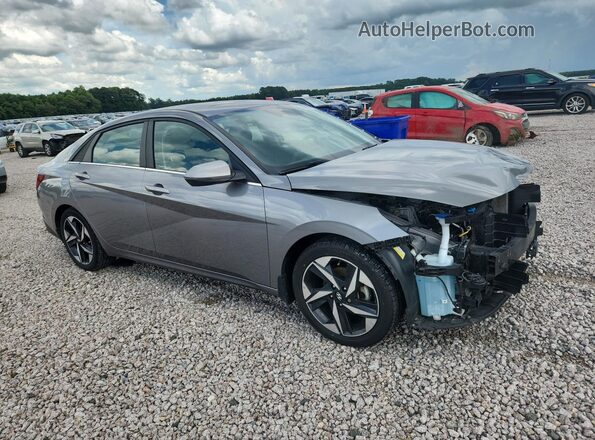 KMHLN4AG2MU179976 2021 HYUNDAI ELANTRA Gray Delantero derecho
