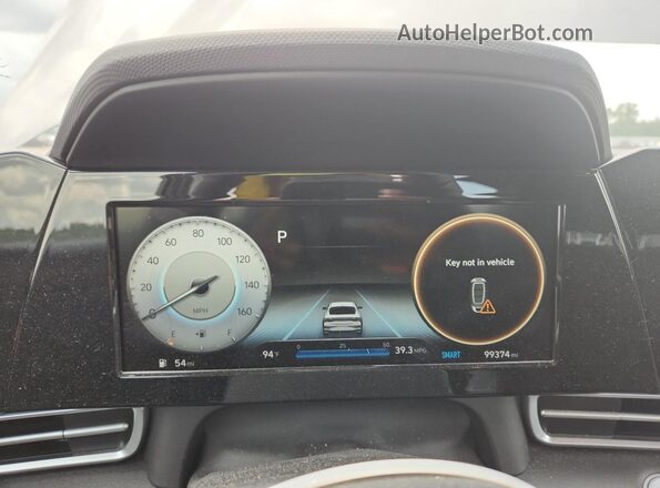 KMHLN4AG2MU179976 2021 HYUNDAI ELANTRA Gray Vista del cuadro de instrumentos