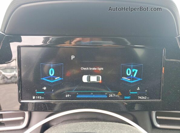 KMHLN4AG5MU101224 2021 HYUNDAI ELANTRA Silver Widok zestawu wskaźników