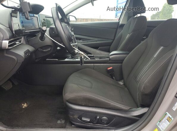 KMHLN4AG5MU101224 2021 HYUNDAI ELANTRA Silver Widok wnętrza z przodu