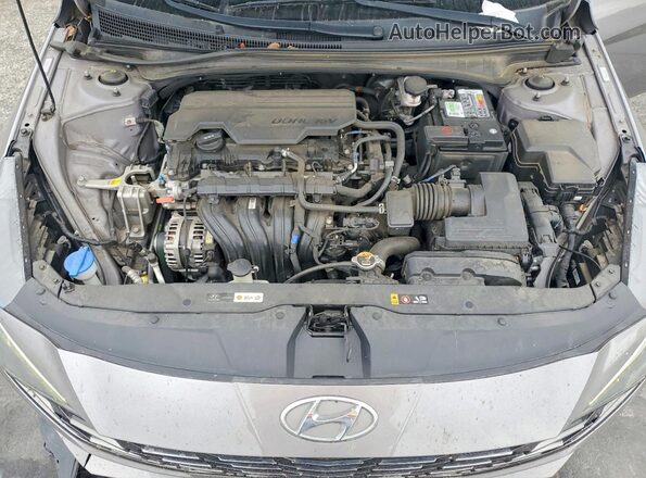 KMHLN4AG5MU101224 2021 HYUNDAI ELANTRA Silver Widok wnętrza z tyłu