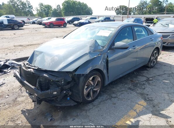 KMHLN4AG5MU155333 2021 HYUNDAI ELANTRA Gray Առջևի ձախ երեք քառորդ տեսարան