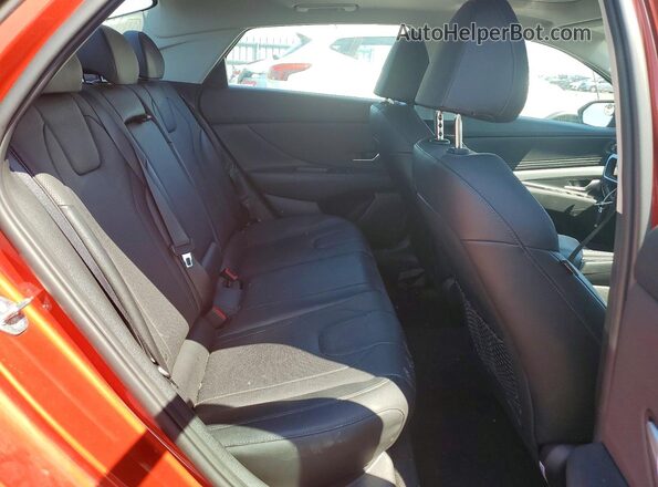 KMHLN4AG5NU214866 2022 HYUNDAI ELANTRA Red Rear seats view