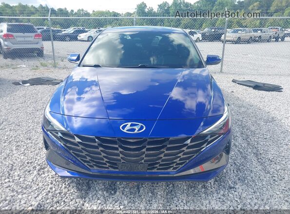 KMHLN4AJ3PU092488 2023 HYUNDAI ELANTRA HYBRID Синий Вид щитка приборов