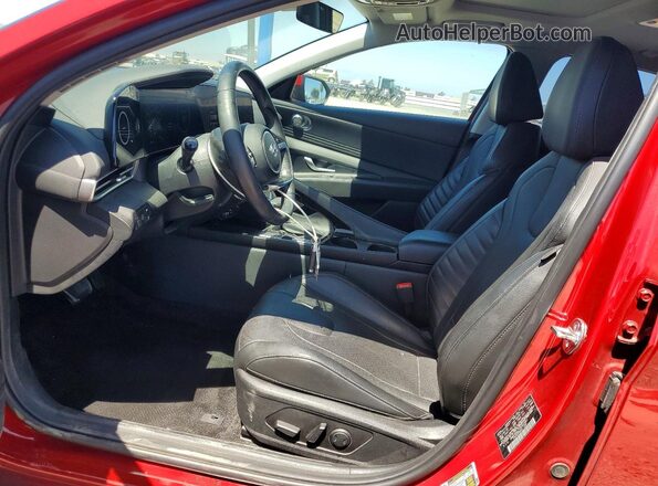 KMHLN4AJ7PU050941 2023 HYUNDAI ELANTRA Красный Вид салона спереди