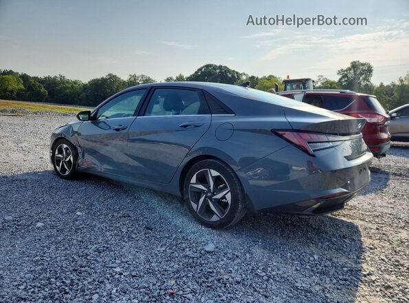 KMHLN4AJ8NU014107 2022 HYUNDAI ELANTRA Серый Задняя левая четверть