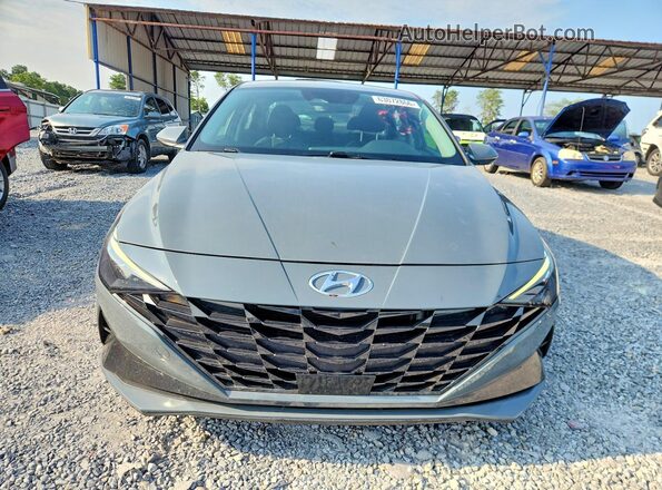 KMHLN4AJ8NU014107 2022 HYUNDAI ELANTRA Серый Вид спереди