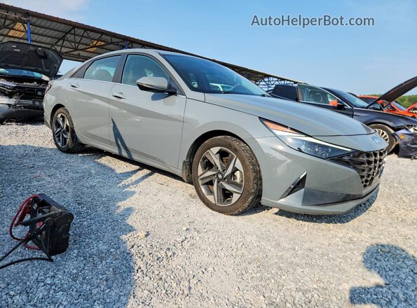 KMHLN4AJ8NU014107 2022 HYUNDAI ELANTRA Серый Передняя правая четверть