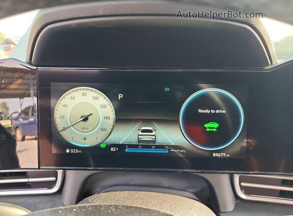 KMHLN4AJ8NU014107 2022 HYUNDAI ELANTRA Серый Вид щитка приборов