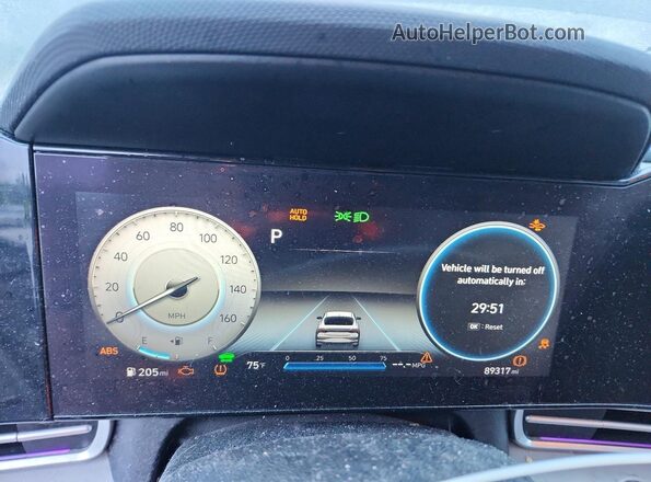 KMHLN4AJ9NU024239 2022 HYUNDAI ELANTRA Серый Вид щитка приборов