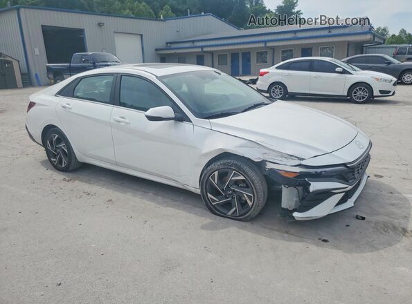 KMHLN4DJ8SU121990 2025 HYUNDAI ELANTRA Белый Передняя правая четверть