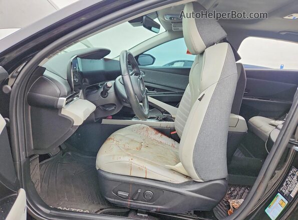 KMHLP4AG0PU403874 2023 HYUNDAI ELANTRA Black წინა სალონის ხედი