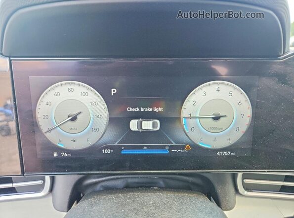KMHLP4AG2NU357025 2022 HYUNDAI ELANTRA Blue Widok zestawu wskaźników