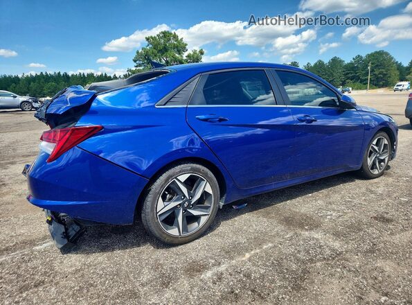 KMHLP4AG2NU357025 2022 HYUNDAI ELANTRA Blue Tył prawy